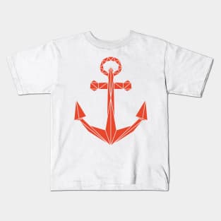 Red poly ancor Kids T-Shirt